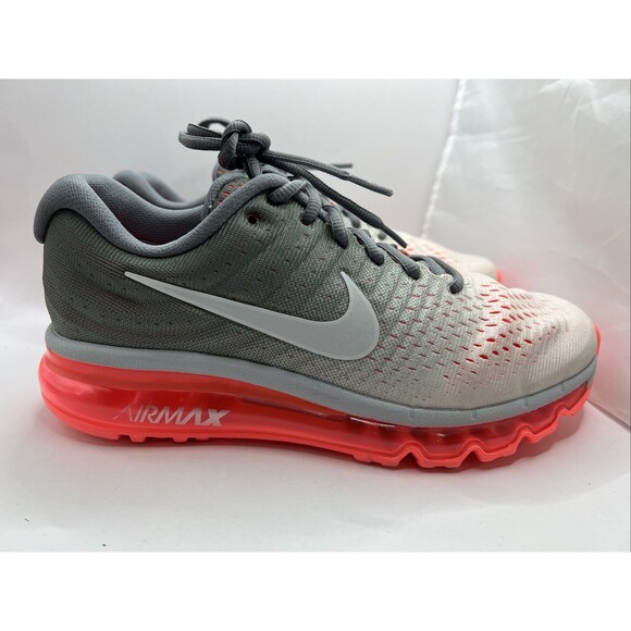 Nike Shoes - Womens Nike Air Max 2017 Hot Lava Pink Red Platinum Grey White 849560-007 SZ 8.5